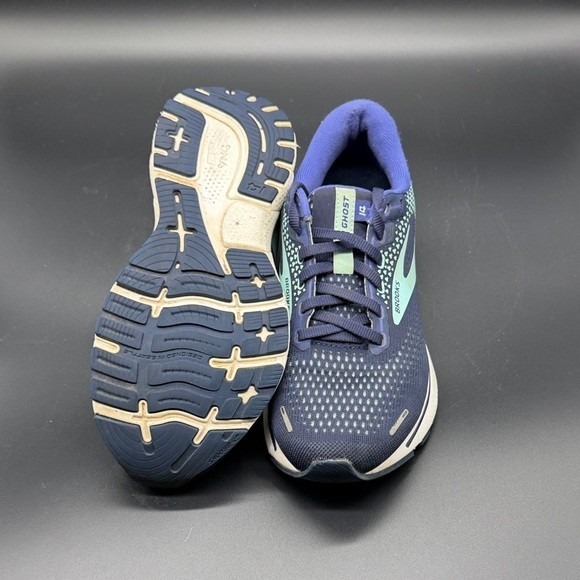 Brooks Ghost 14 Women's Wide Navy Running Shoes Size 7.5 - Picture 5 of 7